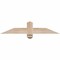 Ekena Millwork Eugene Smooth Timber Gable Bracket, Douglas Fir, 36"W x 7"H x 3 1/2"D x 3 1/2"F, 5/12 Pitch GBW036X07X0404EUG00SDF - alternate 1